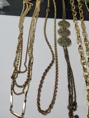 Elegant Gold-Tone Layered Women’s Necklace